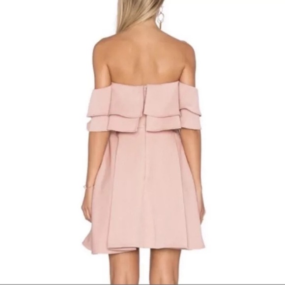 [ KEEPSAKE THE LABEL ] 2 Tiered Off-Shoulder Serenity Dress: Dusty Pink: S: EUC - Picture 3 of 8